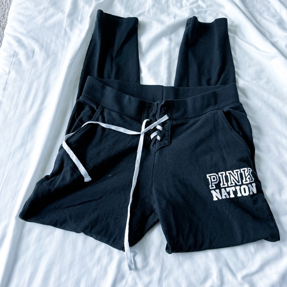 Victoria's Secret PINK Black Sweatpants Joggers